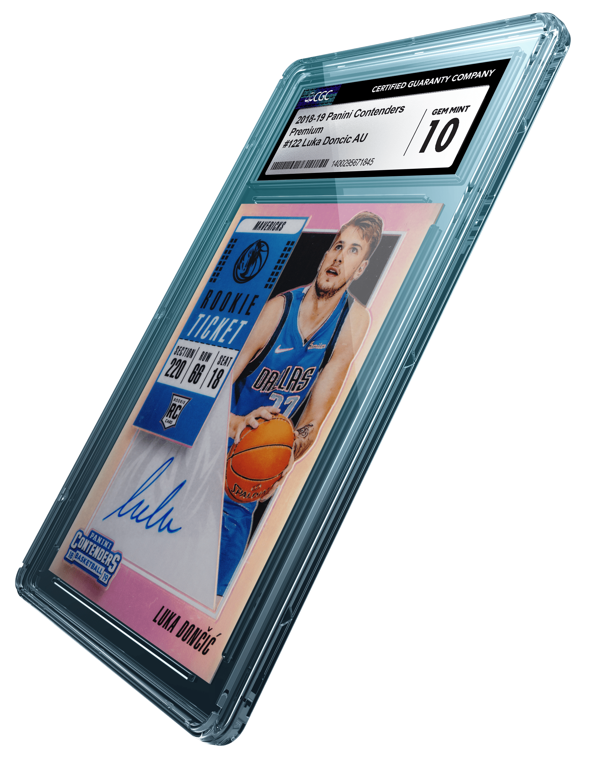 Basketball Card in a CGC Holder